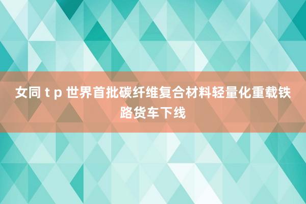 女同 t p 世界首批碳纤维复合材料轻量化重载铁路货车下线