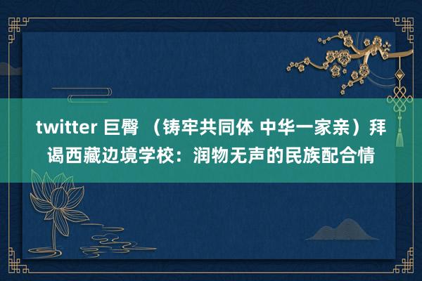 twitter 巨臀 （铸牢共同体 中华一家亲）拜谒西藏边境学校：润物无声的民族配合情