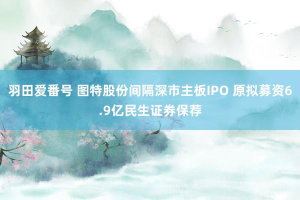 羽田爱番号 图特股份间隔深市主板IPO 原拟募资6.9亿民生证券保荐