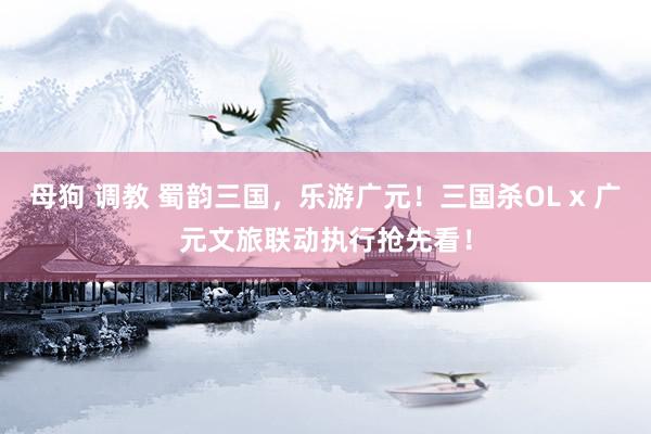 母狗 调教 蜀韵三国，乐游广元！三国杀OL x 广元文旅联动执行抢先看！