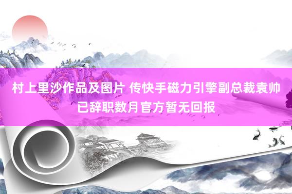 村上里沙作品及图片 传快手磁力引擎副总裁袁帅已辞职数月官方暂无回报