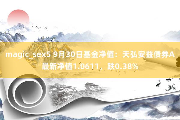 magic_sex5 9月30日基金净值：天弘安益债券A最新净值1.0611，跌0.38%