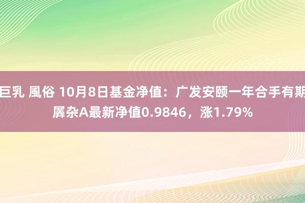 巨乳 風俗 10月8日基金净值：广发安颐一年合手有期羼杂A最新净值0.9846，涨1.79%