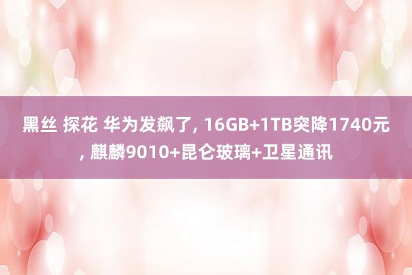 黑丝 探花 华为发飙了， 16GB+1TB突降1740元， 麒麟9010+昆仑玻璃+卫星通讯