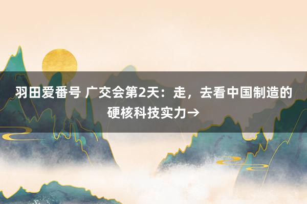 羽田爱番号 广交会第2天：走，去看中国制造的硬核科技实力→