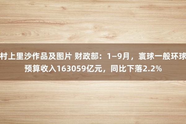 村上里沙作品及图片 财政部：1—9月，寰球一般环球预算收入163059亿元，同比下落2.2%