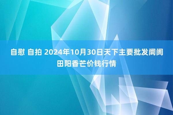 自慰 自拍 2024年10月30日天下主要批发阛阓田阳香芒价钱行情