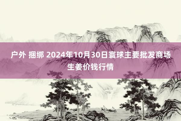 户外 捆绑 2024年10月30日寰球主要批发商场生姜价钱行情