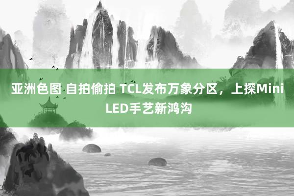 亚洲色图 自拍偷拍 TCL发布万象分区，上探Mini LED手艺新鸿沟