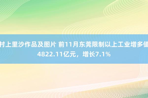 村上里沙作品及图片 前11月东莞限制以上工业增多值4822.11亿元，增长7.1%