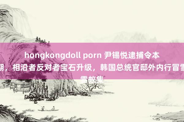 hongkongdoll porn 尹锡悦逮捕令本日到期，相沿者反对者宝石升级，韩国总统官邸外内行冒雪蚁集